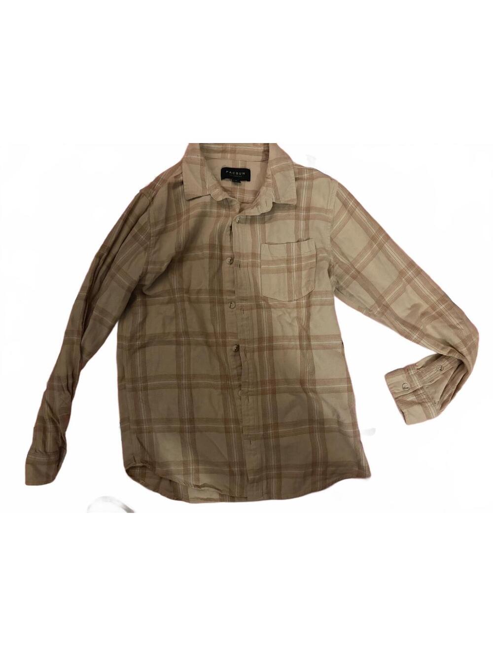 PacSun beige Fall flannel oversized size medium